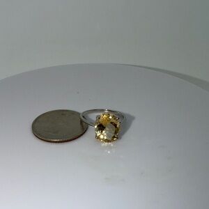 Genuine citrine women’s ring